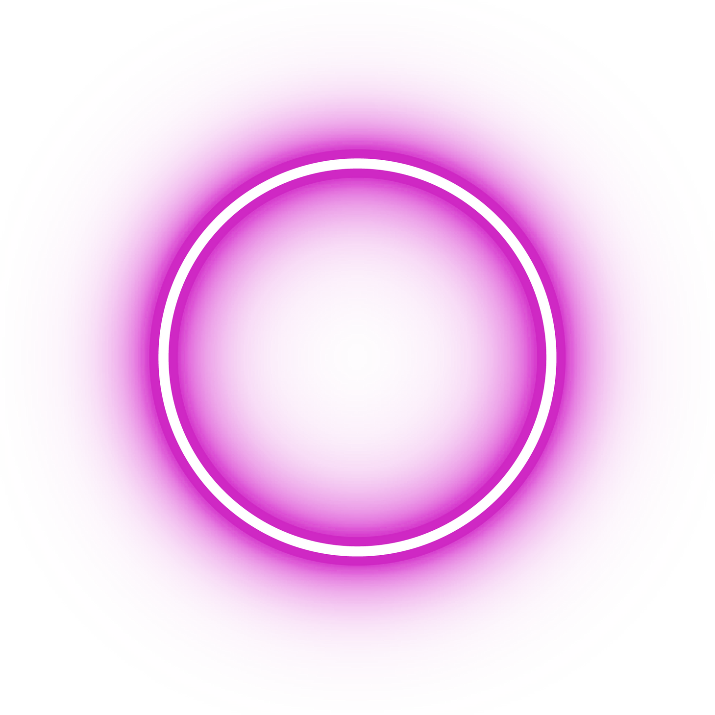 Neon pink circle icon