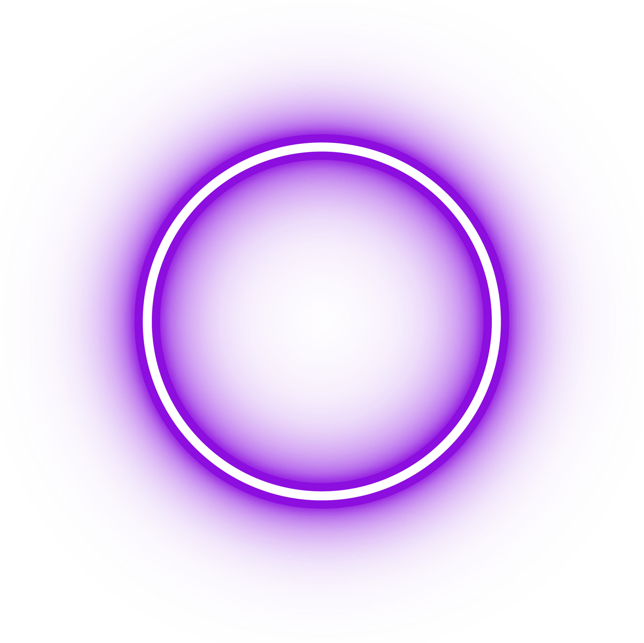 Neon purple circle icon